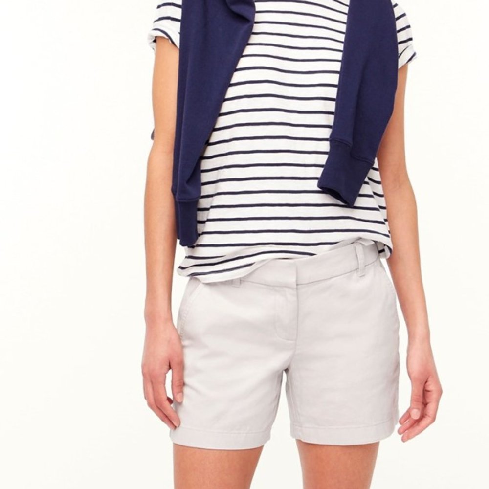 JCrew Factory 5" Classic Chino Short (Oyster Grey)